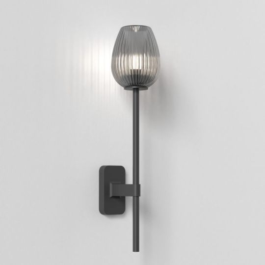 Astro Tacoma Single Grande Bathroom Wall Light in Matt Black