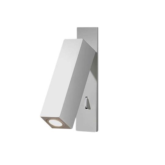 Grok 05-4787-BW-BW Hall Aluminium Matt White Recessed Wall Light