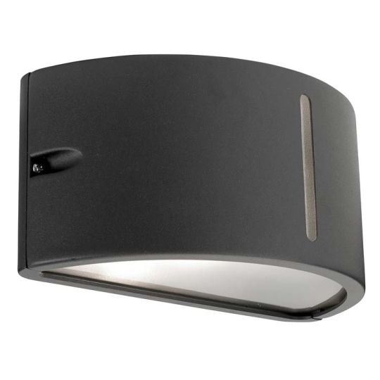 LEDS C4 Lighting - Atena Wall Light Urban Grey, Injected Aluminium, Matt Polycarbonate - 05-9131-Z5-M3