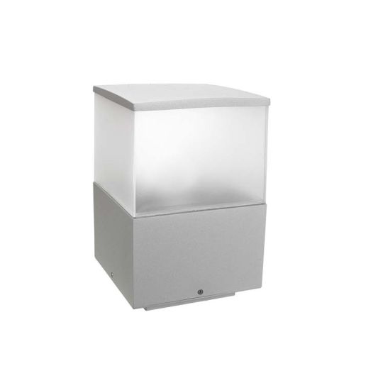 LEDS C4 Lighting - Pedestal Light, Grey, Satin Polycarbonate Glass - 10-9387-34-M3