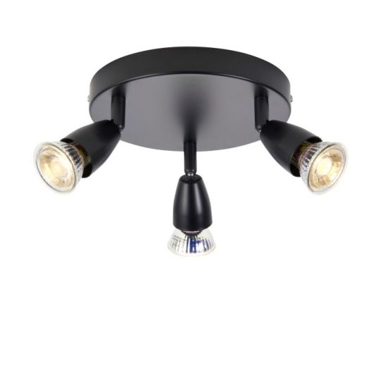 Saxby Amalfi 3Lt Round Black 35W in Matt Black Paint