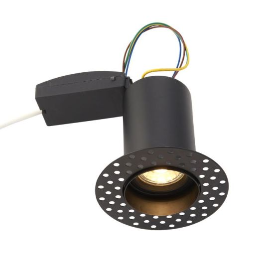 Saxby Ravel Trimless Fr Downlight  50W in Matt Black Paint