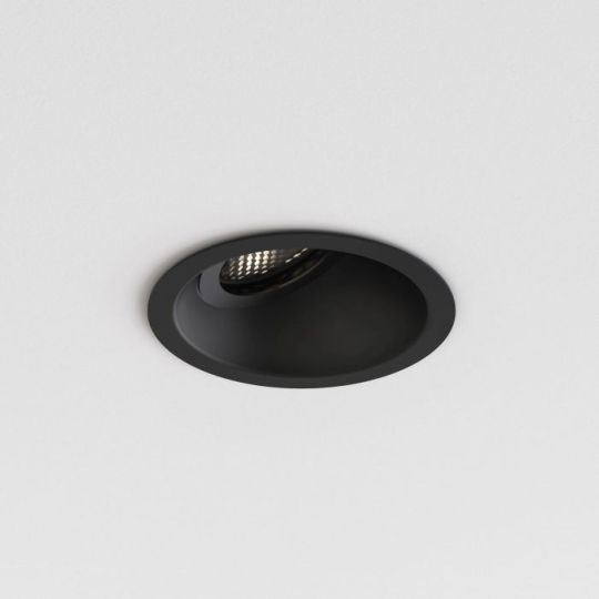 Astro Minima Slimline 25 Fire-Rated IP65 Bathroom Downlight in Matt Black