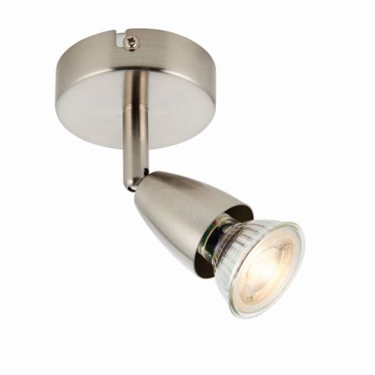 Saxby Amalfi 1Lt Satin Nickel 35W in Satin Nickel Effect Plate