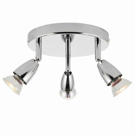 Saxby Amalfi 3Lt Round Chrome 35W in Chrome Effect Plate