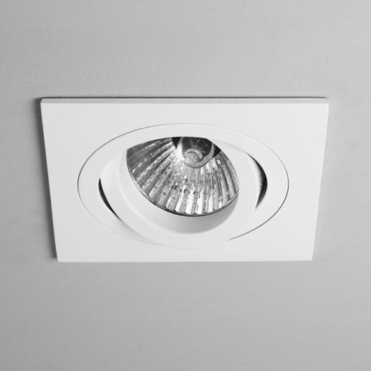 Astro Taro Square Adjustable Indoor Downlight in Matt White