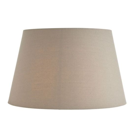 Interiors 1900 Cici 1Lt Shade in Grey Linen Mix Fabric