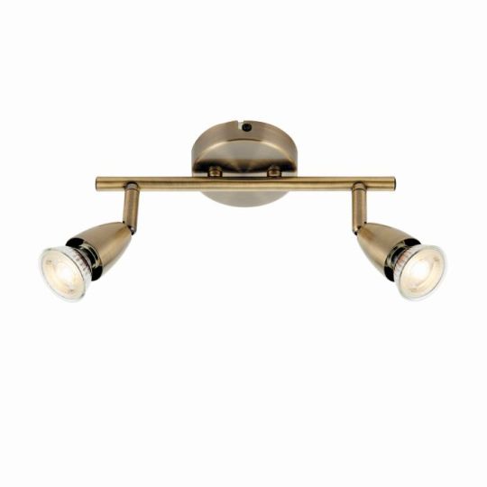 Saxby Amalfi 2Lt 35W in Antique Brass Plate