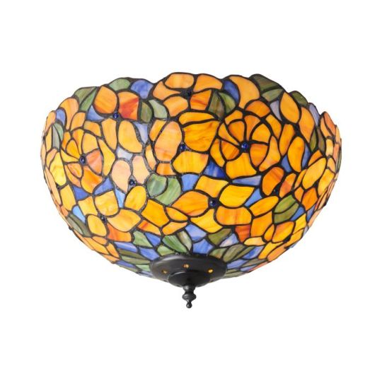 Tiffany Josette 2Lt Flush in Tiffany Glass