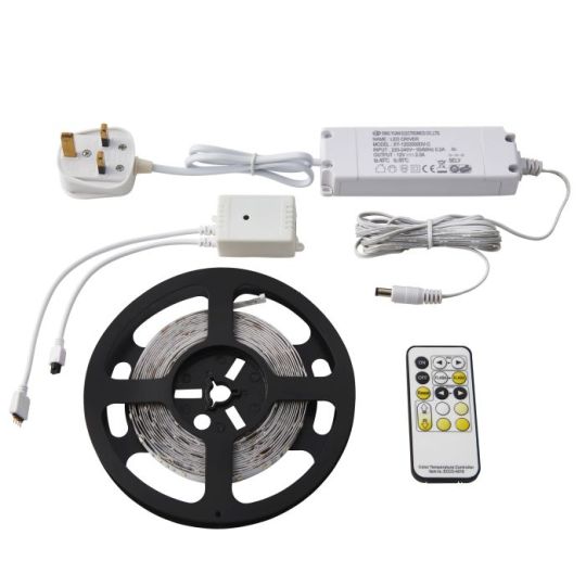 Saxby Flexline 12V 5M Kit Cct 24W in White Polymer Film