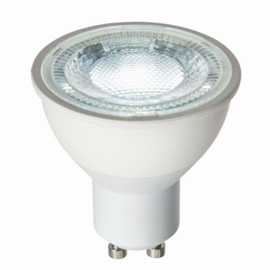 Saxby Gu10 Led Smd Dimmable 5 5w In Clear Glass