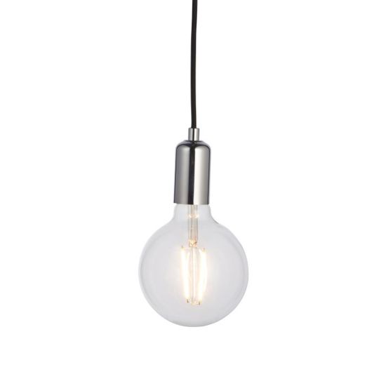 Endon Studio 1lt Pendant in Chrome Plate