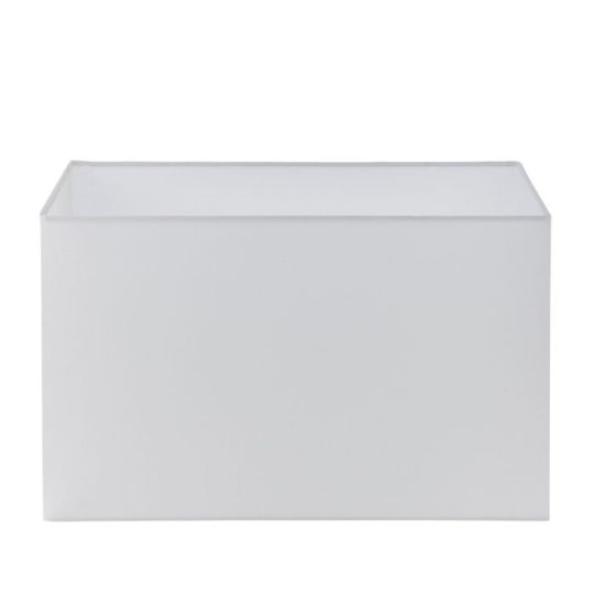 Endon Rectangular 1lt Shade in Vintage White Fabric