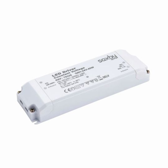 Saxby Led Driver Constant Voltage 24V 40W in Opal Pc