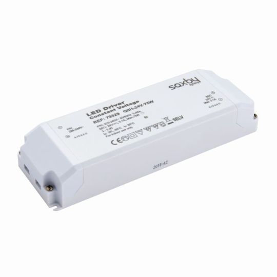 Saxby Led Driver Constant Voltage 24V 75W in Opal Pc