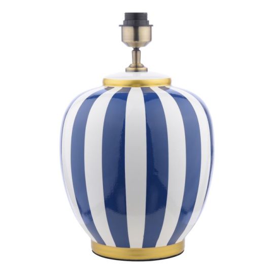 Dar Circus Ceramic Table Lamp Blue & White Base Only