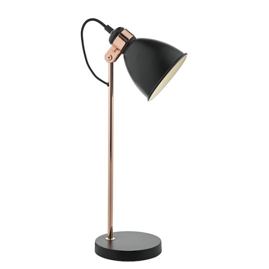 Dar Frederick Task Lamp Black & Copper