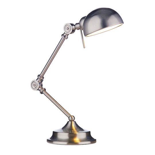 Dar Ranger Task Table Lamp Satin Chrome