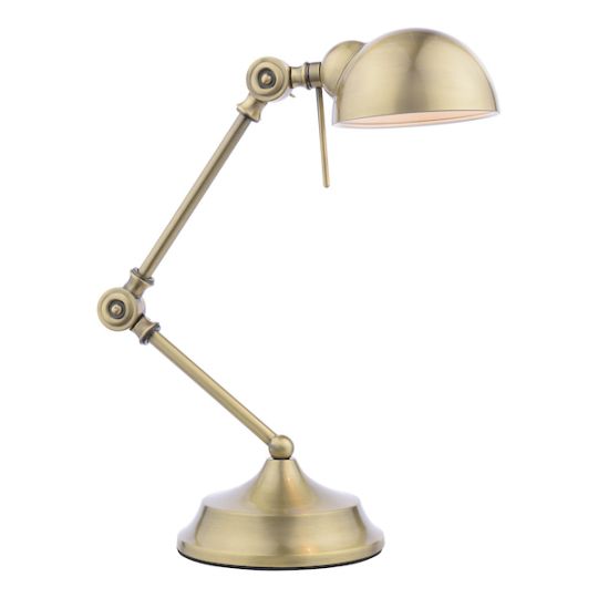 Dar Ranger Task Table Lamp Antique Brass