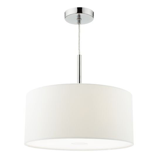 Dar Ronda 3lt Pendant With White Shade And Diffuser 40cm