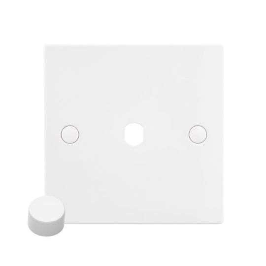 Saxby Square Edge 2G Led Dimmer 5-100W In White