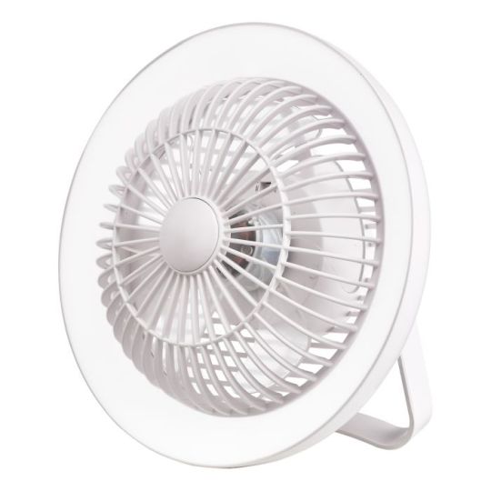 Dar Turbo Desk Fan With Lamp White LED