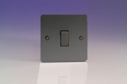 VARILIGHT Lighting - 1 GANG (SINGLE), (3 WAY) INTERMEDIATE SWITCH ULTRA FLAT IRIDIUM BLACK - XFI7D