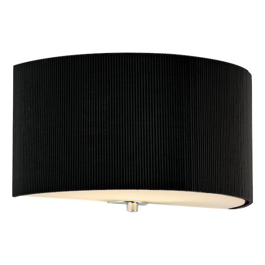 Dar Zaragoza Wall Light With Black Shade