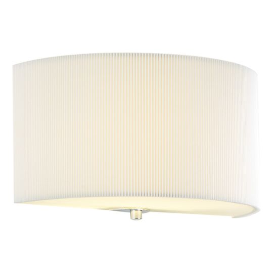 Dar Zaragoza Wall Light With Cream Shade