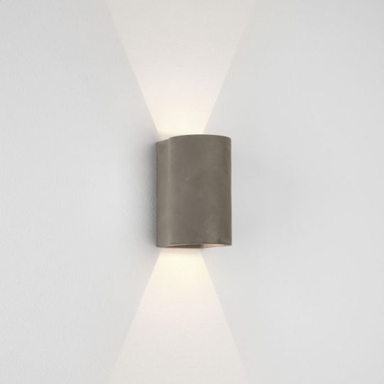 Astro Dunbar 160 LED Coastal Wall Light in Matt Concrete