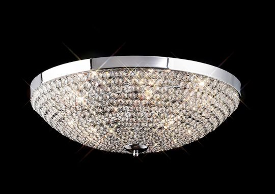 Diyas IL30188 Ava Ceiling 6 Light Polished Chrome/Crystal.