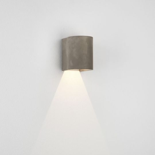 Astro Dunbar 120 LED Coastal Wall Light in Matt Concrete