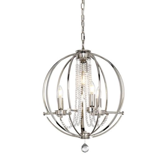 Elstead Lighting Cassie 4 Light Chandelier