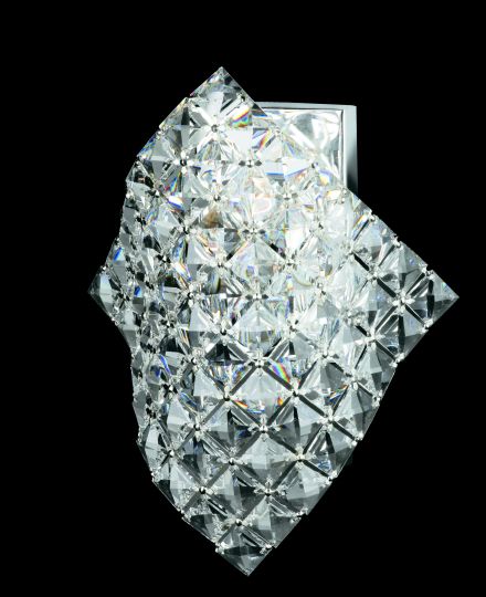 Impex Lighting - DIAMOND CUBE LEAD CRYS. WALL CHROME