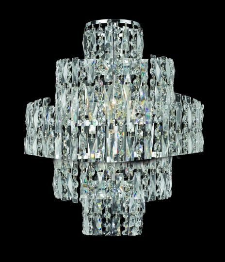 Impex CF03220/WB/CH New York  Series Decorative 3 Light Chrome Wall Light