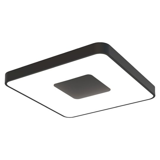 Mantra Coin Square Ceiling 100W LED With Remote Control 2700K-5000K 6000lm Black 3yrs Warranty