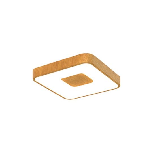 Mantra Coin Square Ceiling 56W LED With Remote Control 2700K-5000K 2500lm Wood Effect 3yrs Warranty