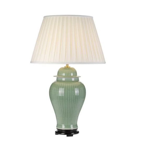 Designer's Lightbox Yantai 1 Light Table Lamp With Tall Empire Shade