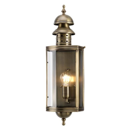 Elstead Lighting Downing Street Wall Lantern - Brass