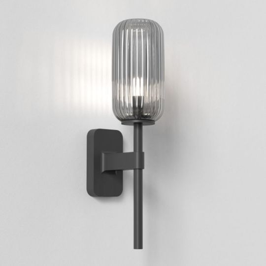 Astro Tacoma Single Bathroom Wall Light in Matt Black