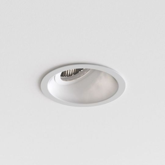 Astro Minima Slimline 25 Fire-Rated IP65 Bathroom Downlight in Matt White