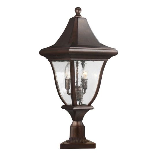 Feiss Oakmont 3 Light Medium Pedestal Lantern