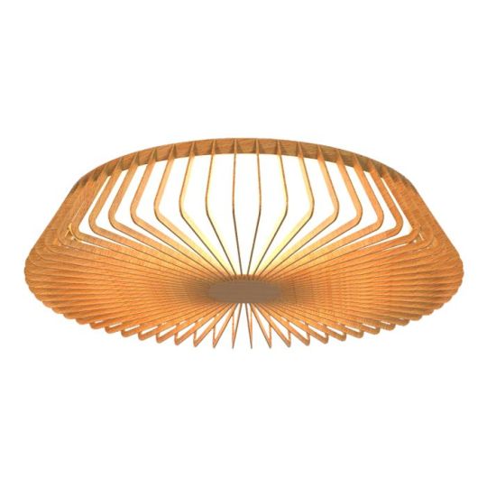 Mantra Himalaya 63cm Round Ceiling (Light Only) 80W LED 2700-5000K Tuneable White 3500lm Remote Control Wood 3yrs Warranty