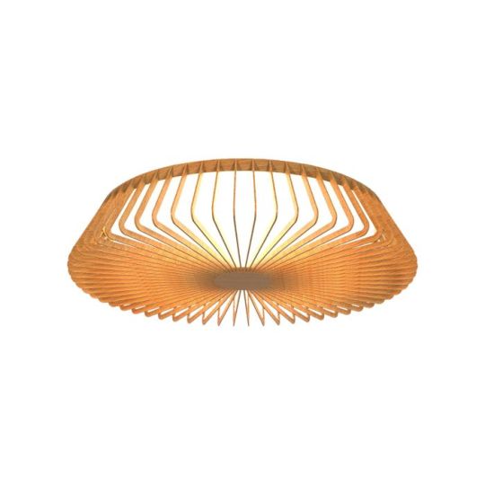 Mantra Himalaya 53cm Round Ceiling (Light Only) 56W LED 2700-5000K Tuneable White 2500lm Remote Control Wood 3yrs Warranty