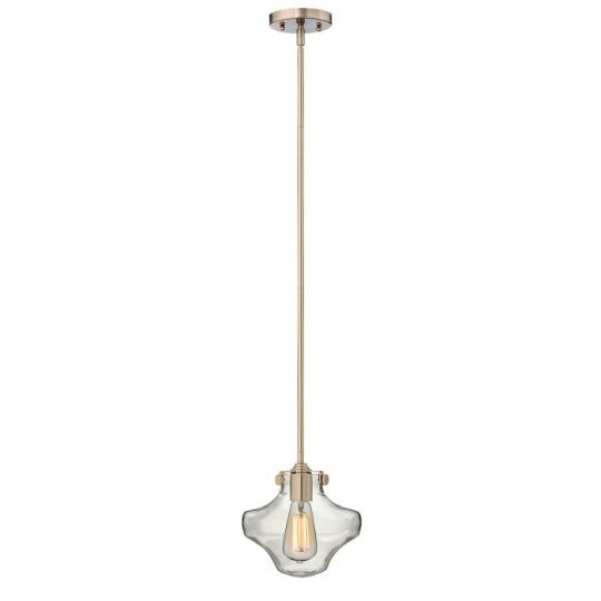 Hinkley Lighting Congress 1 Light Clear Glass Pendant  - Brushed Caramel 