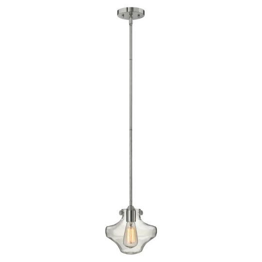 Hinkley Lighting Congress 1 Light Clear Glass Pendant - Chrome 