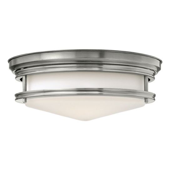 Hinkley Lighting Hadley 3 Light Flush Antique Nickel