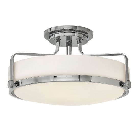 Hinkley Lighting Harper Medium Semi Flush - Polished Chrome