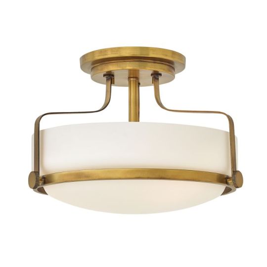 Hinkley Lighting Harper Small Semi-Flush - Heritage Brass