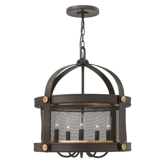 Hinkley Lighting Holden 5 Light Chandelier - Buckeye Bronze